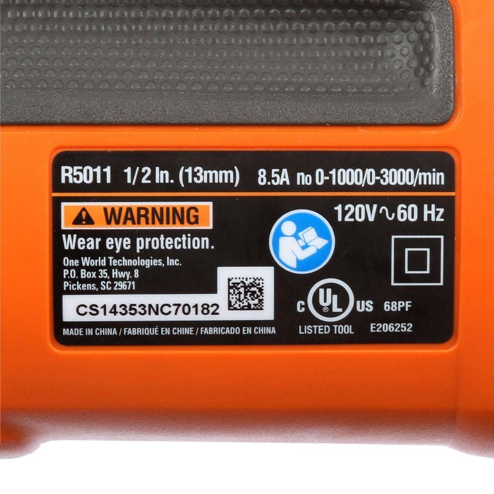 8.5 Amp Corded 1/2 in. Heavy-Duty Hammer Drill