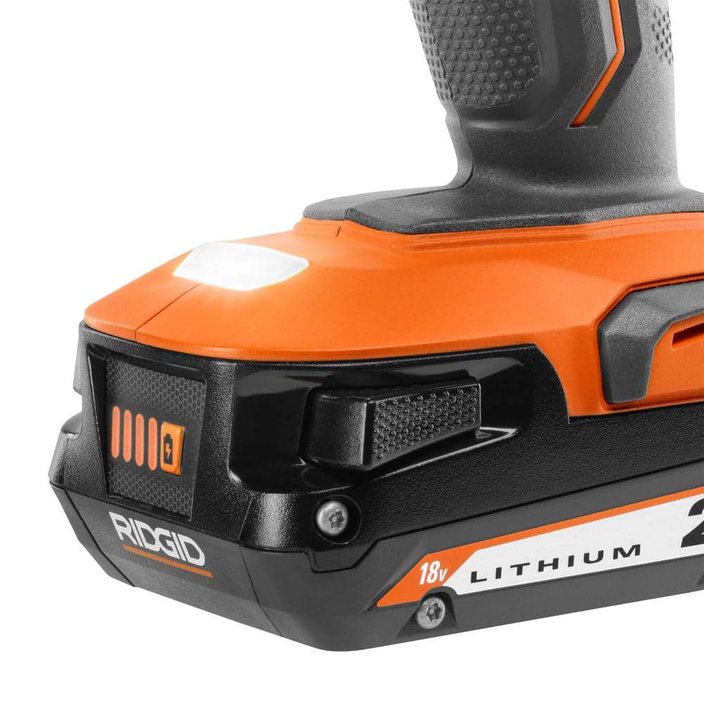 18V Cordless 1/2 in. Hammer Drill/Driver Kit with 2.0 Ah Battery and Charger