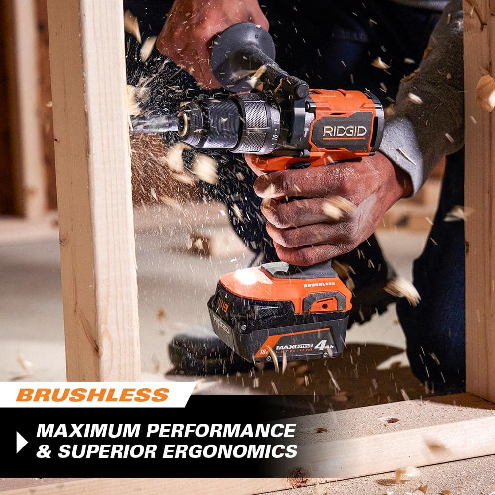 18V Brushless Cordless 1/2 in. Hammer Drill/Driver (Tool Only)