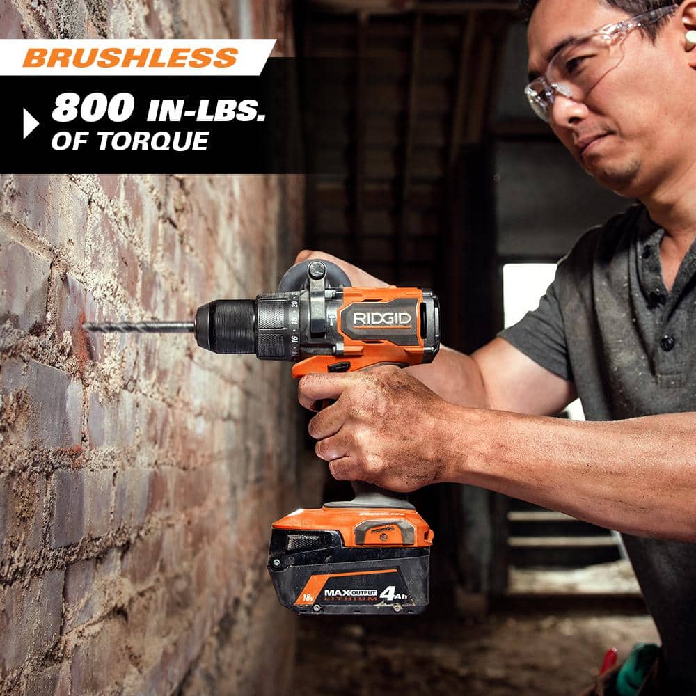 18V Brushless Cordless 1/2 in. Hammer Drill/Driver (Tool Only)