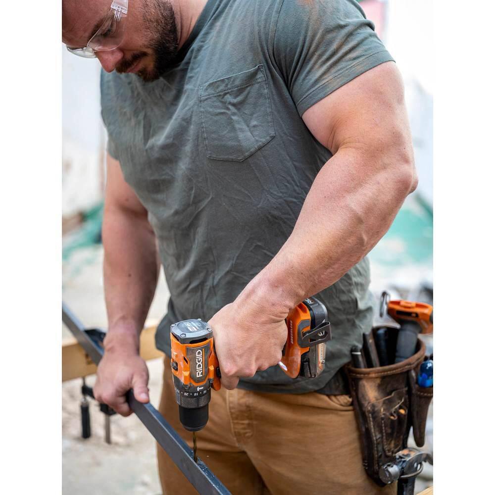 18V SubCompact Brushless Cordless 1/2 in. Hammer Drill Kit with (2) 2.0 Ah Batteries, Charger, and Bag