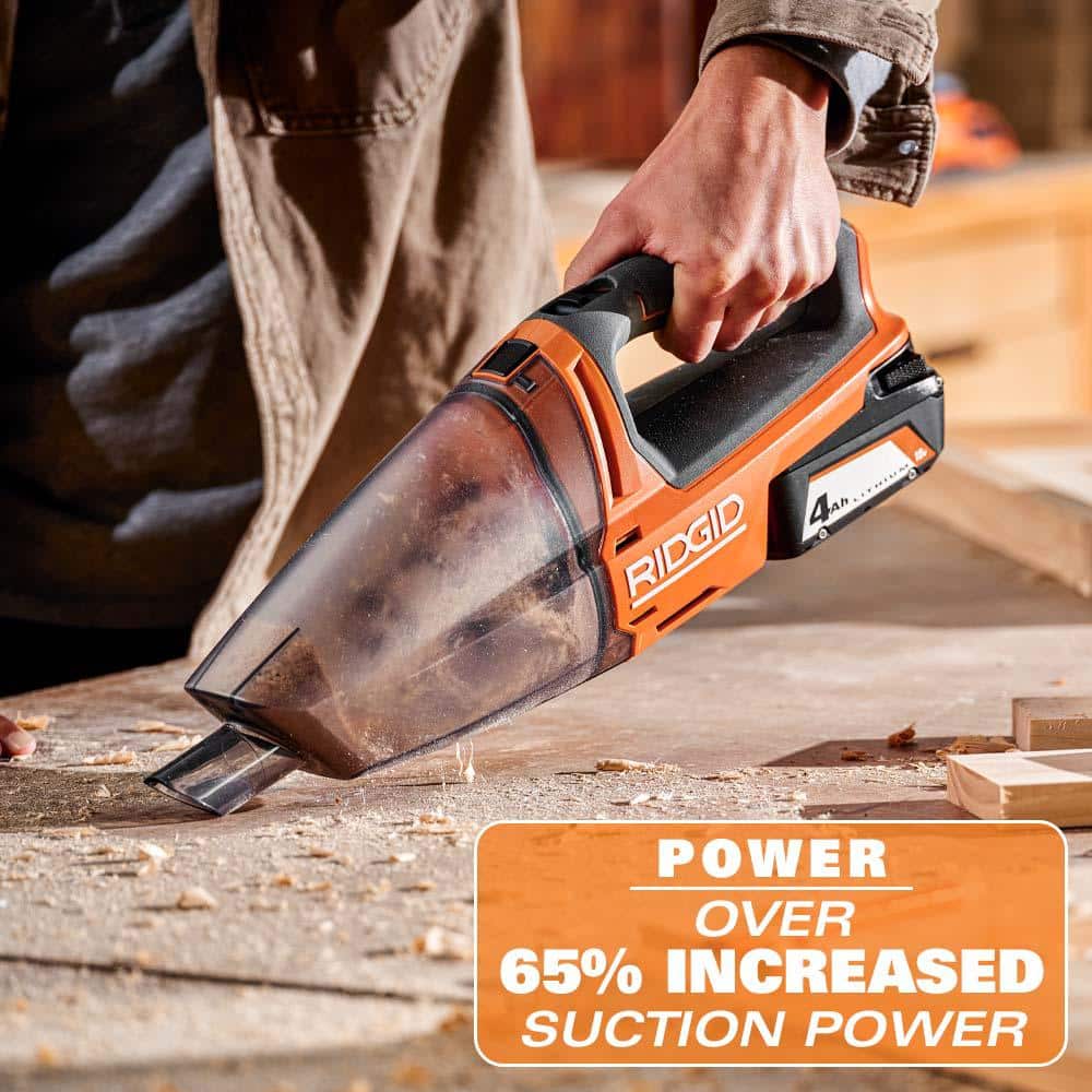 18V Cordless Hand Vacuum Kit with 2.0 Ah Battery and Charger