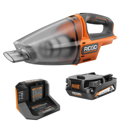 18V Cordless Hand Vacuum Kit with 2.0 Ah Battery and Charger