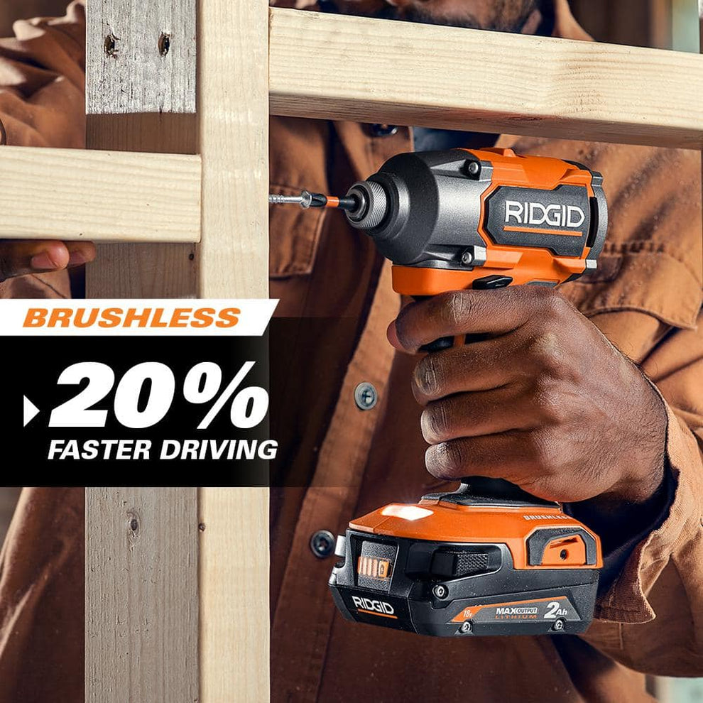 18V Brushless Cordless 3-Speed 1/4 in. Impact Driver (Tool Only) – RIDGID