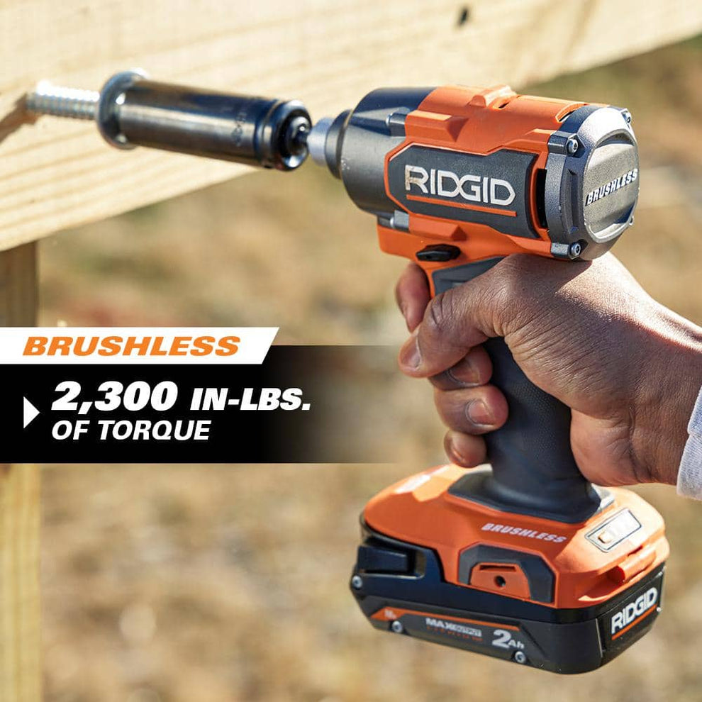 18V Brushless Cordless 3-Speed 1/4 in. Impact Driver (Tool Only) – RIDGID