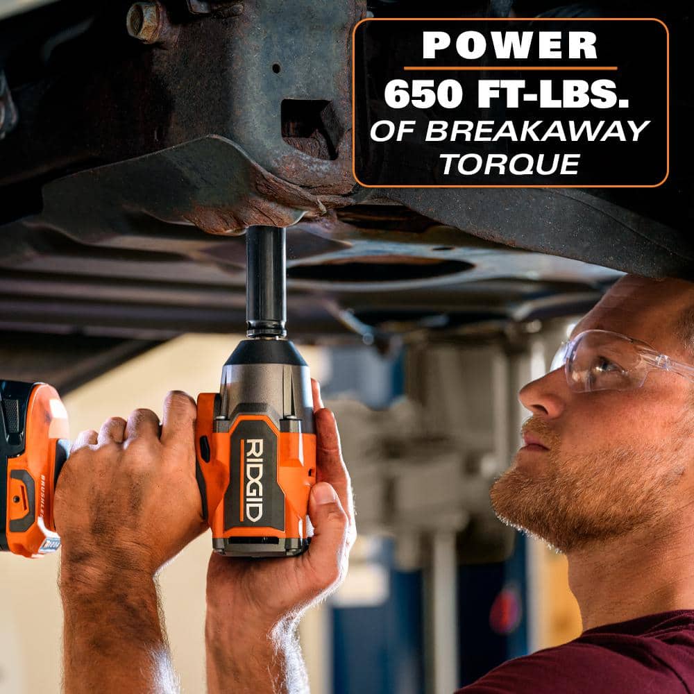 18V Brushless Cordless 1/2 in. Impact Wrench Kit with 4.0 Ah Battery and Charger