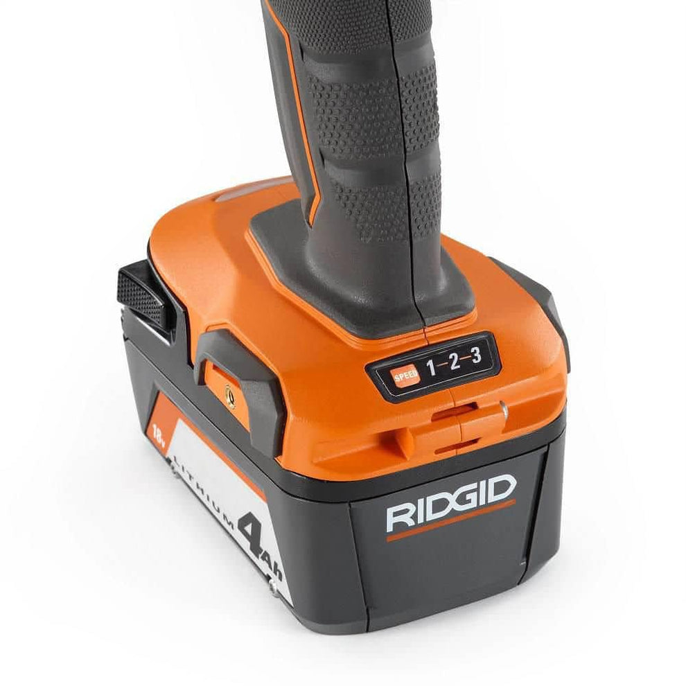 18V Cordless 1/2 in. Impact Wrench Kit with 4.0 Ah Battery and Charger ...