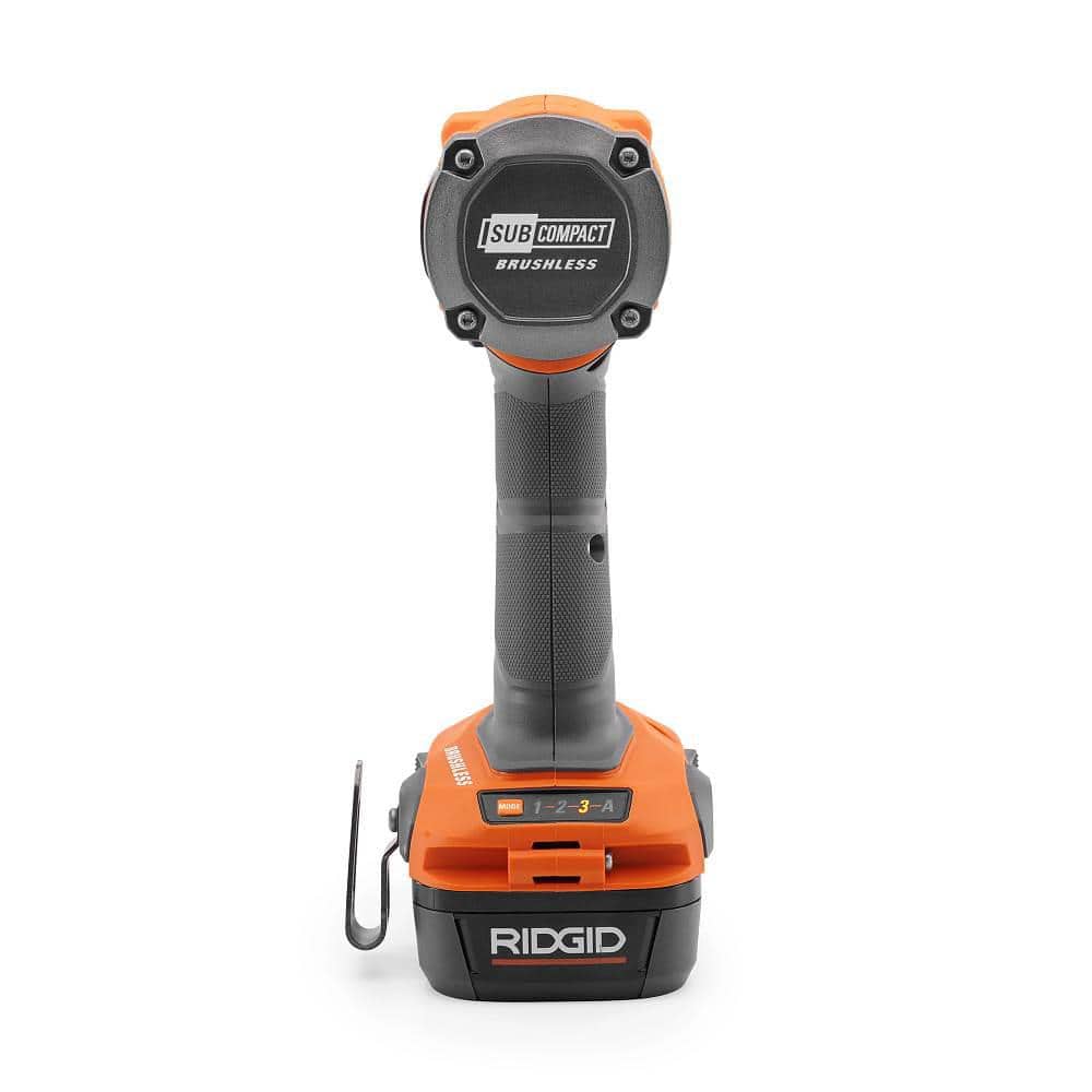18V SubCompact Brushless Cordless 3/8 in. Impact Wrench Kit with 2.0 Ah Battery, Charger, and Bag