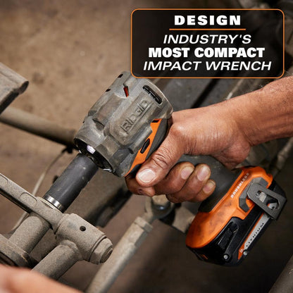 18V SubCompact Brushless Cordless 3/8 in. Impact Wrench Kit with 2.0 Ah Battery, Charger, and Bag
