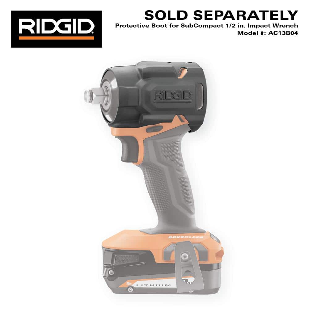 18V SubCompact Brushless Cordless 1/2 in. Impact Wrench Kit with 2.0 Ah Battery, Charger, and Bag