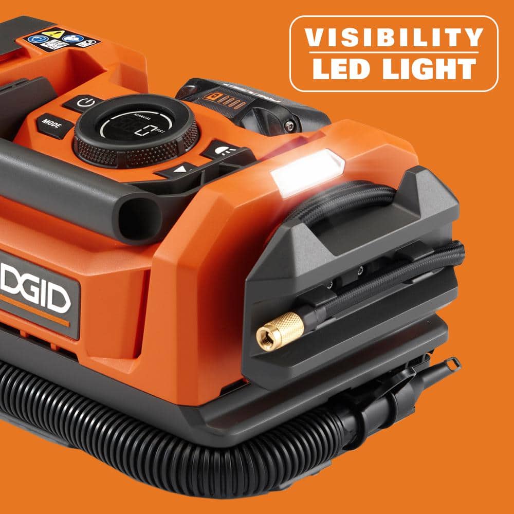 18V Dual Function Cordless Inflator (Tool Only) with Valve Adaptor