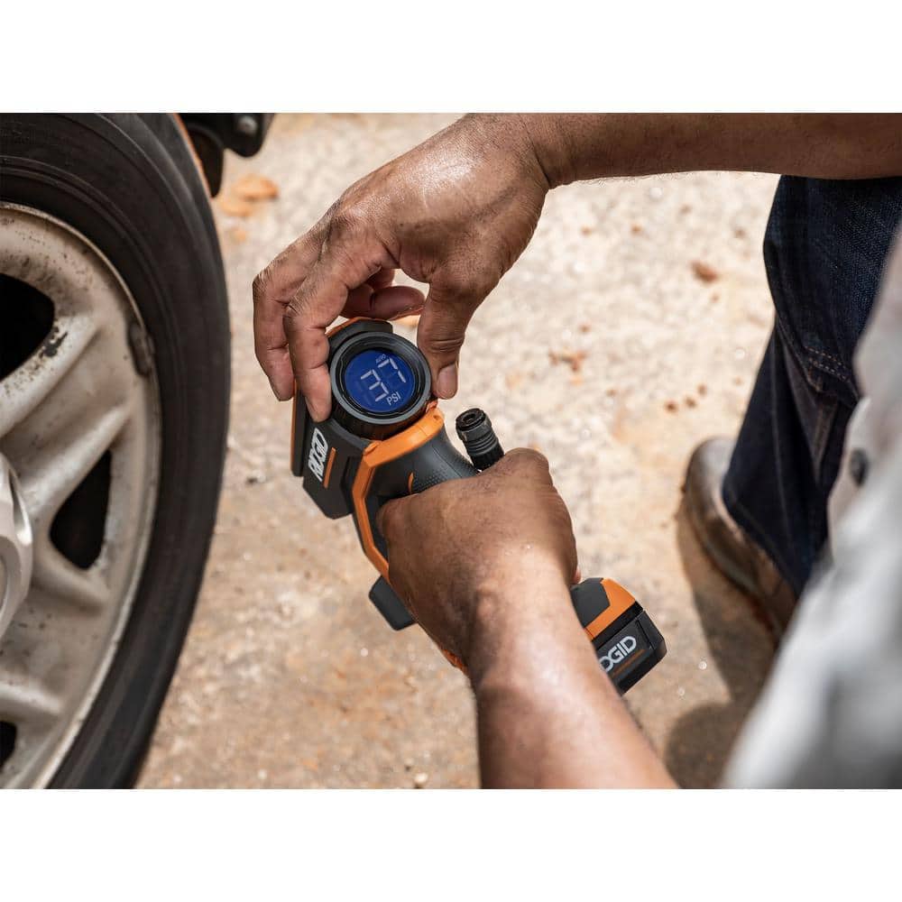 18V Cordless Portable Inflator (Tool Only) – RIDGID