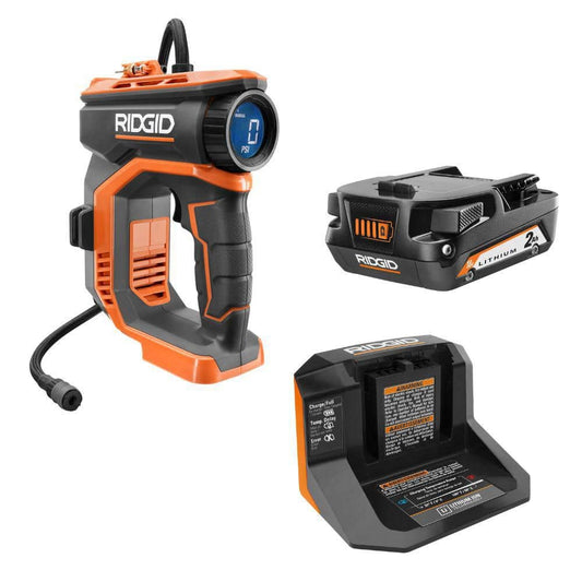 18V Cordless Portable Inflator Kit with 2.0 Ah Battery and Charger
