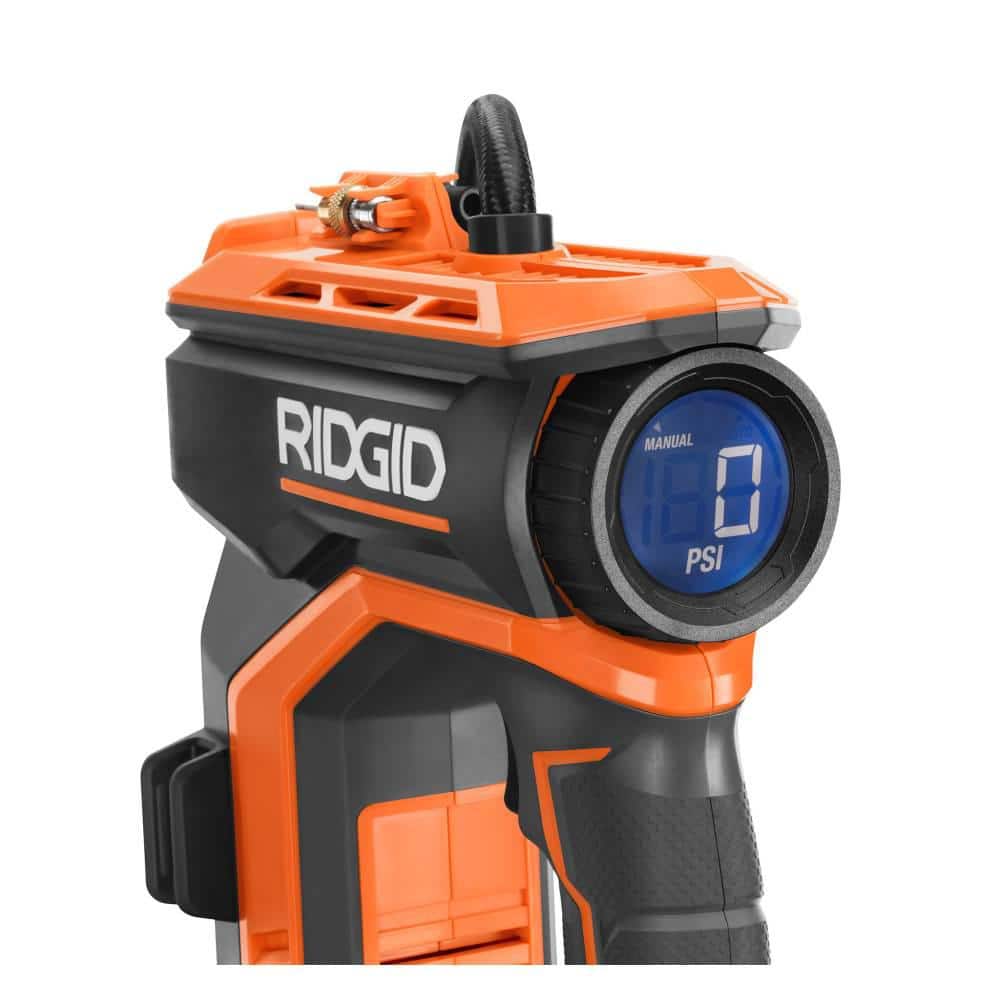 18V Cordless Portable Inflator Kit with 2.0 Ah Battery and Charger – RIDGID
