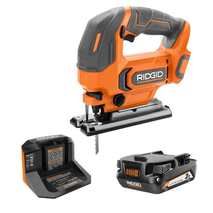 18V Cordless Jig Saw Kit with 2.0 Ah Lithium-Ion Battery and Charger