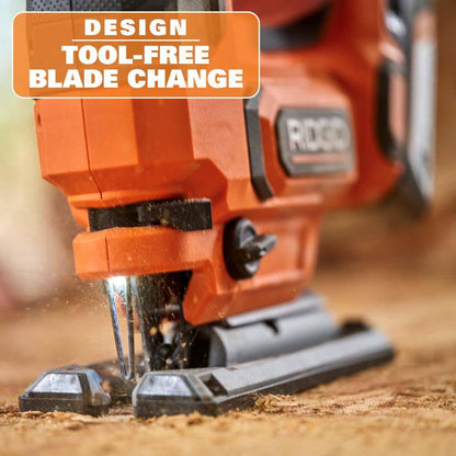18V Cordless Jig Saw Kit with 2.0 Ah Lithium-Ion Battery and Charger