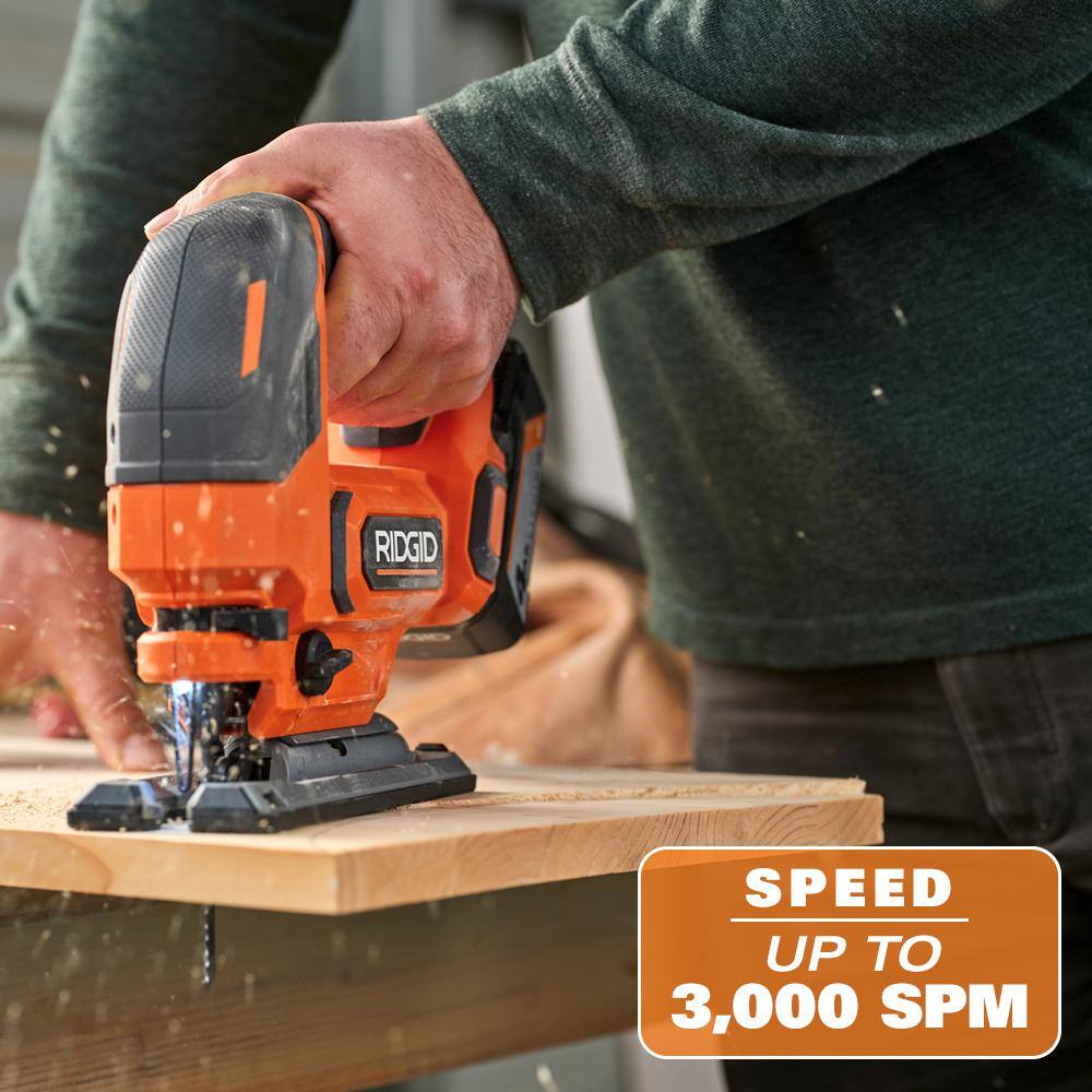 18V Cordless Jig Saw Kit with 2.0 Ah Lithium-Ion Battery and