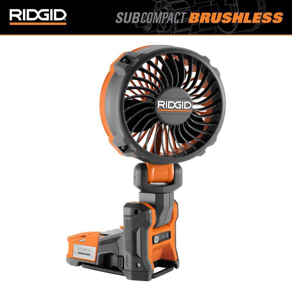 18V Brushless Cordless Magnetic Clamp Fan (Tool Only) – RIDGID