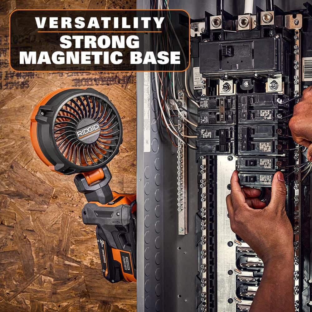18V Brushless Cordless Magnetic Clamp Fan (Tool Only) – RIDGID