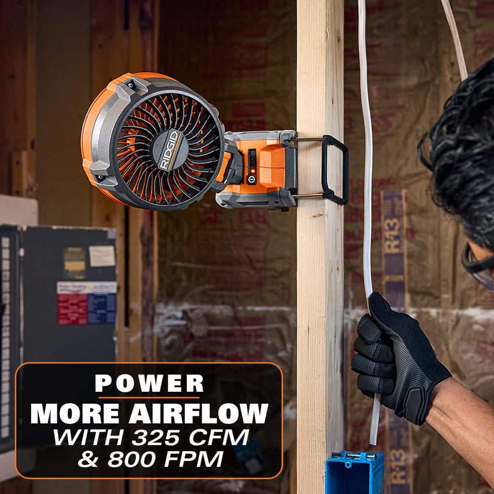 18V Brushless Cordless Magnetic Clamp Fan (Tool Only) – RIDGID