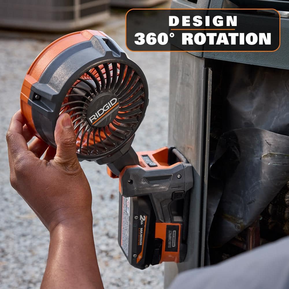 18V Brushless Cordless Magnetic Clamp Fan (Tool Only) – RIDGID