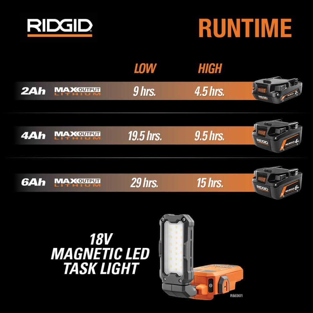 18V Cordless Magnetic Task Light (Tool Only)
