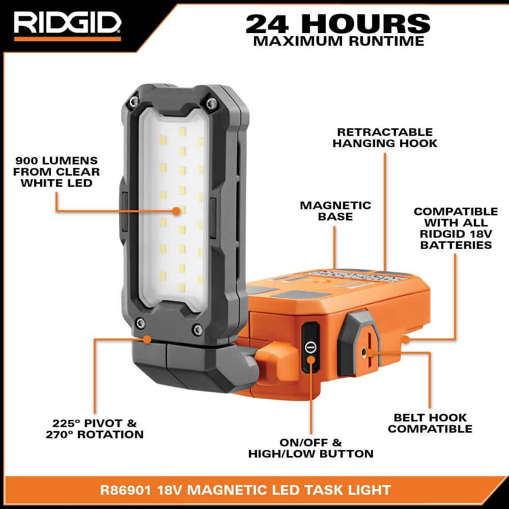 18V Cordless Magnetic Task Light (Tool Only)