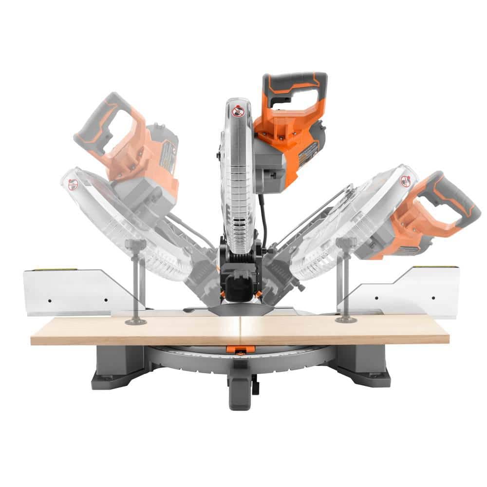 15 Amp Corded 12 in. Dual Bevel Miter Saw with LED Cutline Indicator