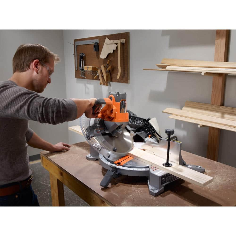 15 Amp Corded 12 in. Dual Bevel Miter Saw with LED Cutline