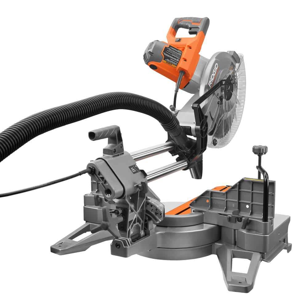 15 Amp Corded 12 in. Dual Bevel Sliding Miter Saw with 70 Deg. Miter Capacity and LED Cut Line Indicator
