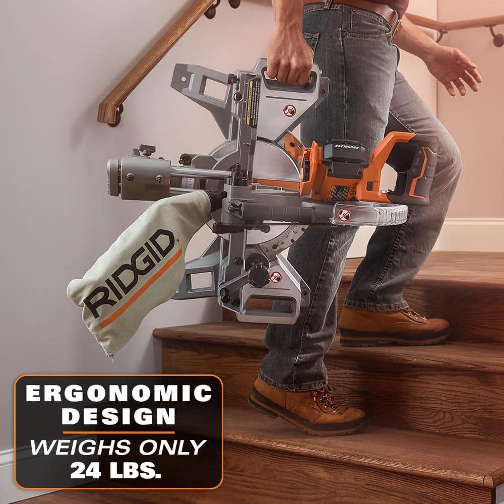 18V Brushless Cordless 7-1/4 in. Dual Bevel Sliding Miter Saw (Tool Only)
