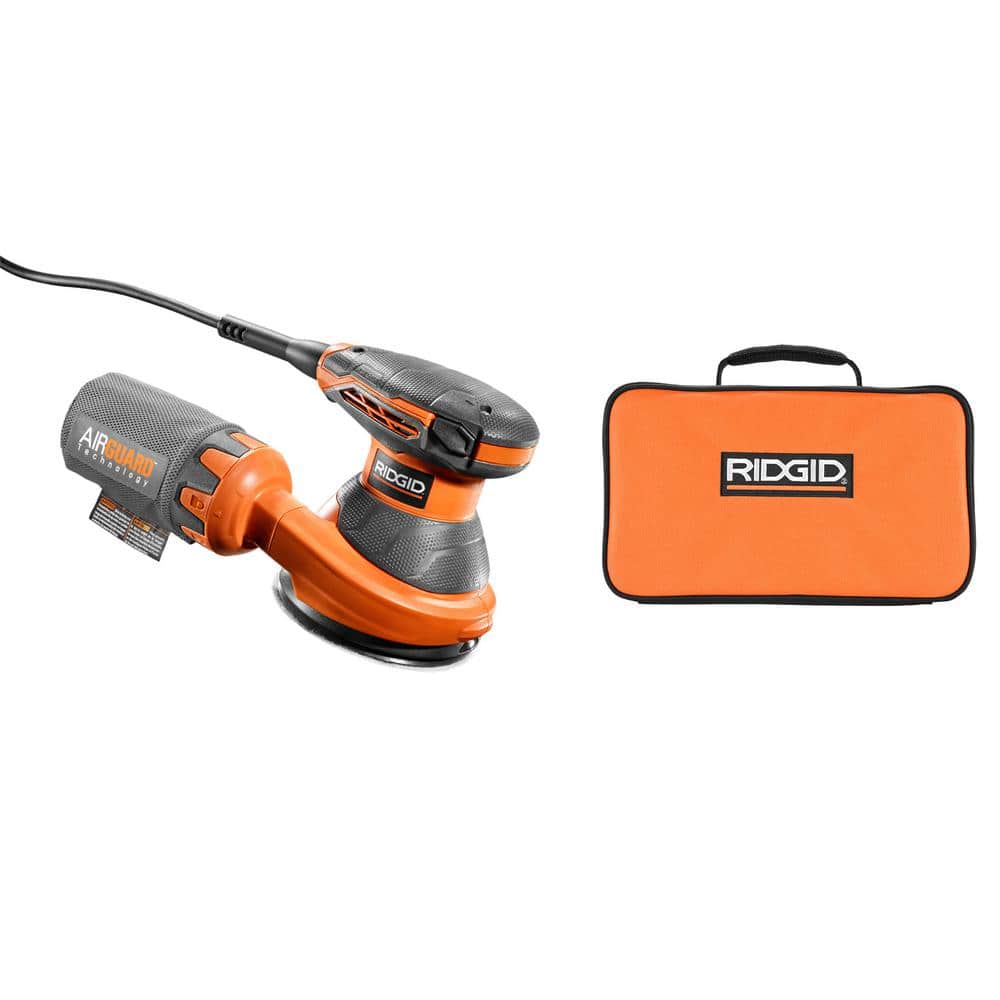 3 Amp Corded 5 in. Random Orbital Sander with AIRGUARD Technology – RIDGID