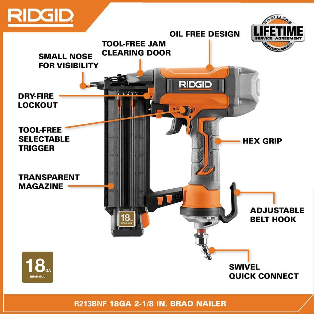 6 Gal. Portable Electric Pancake Air Compressor w/ 18GA Brad Nailer, 16GA Straight Finish Nailer, & 18GA Finish Stapler