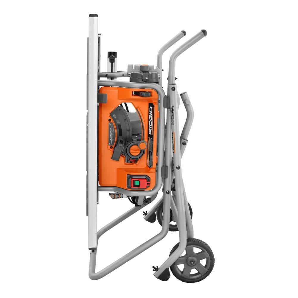 15 Amp 10 in. Portable Corded Pro Jobsite Table Saw with Stand