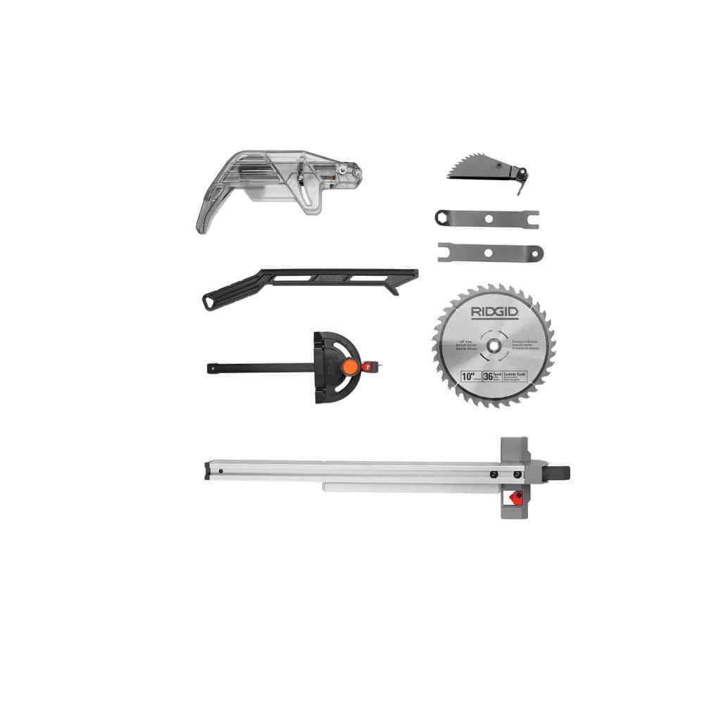 15 Amp 10 in. Portable Corded Jobsite Table Saw with Folding Stand