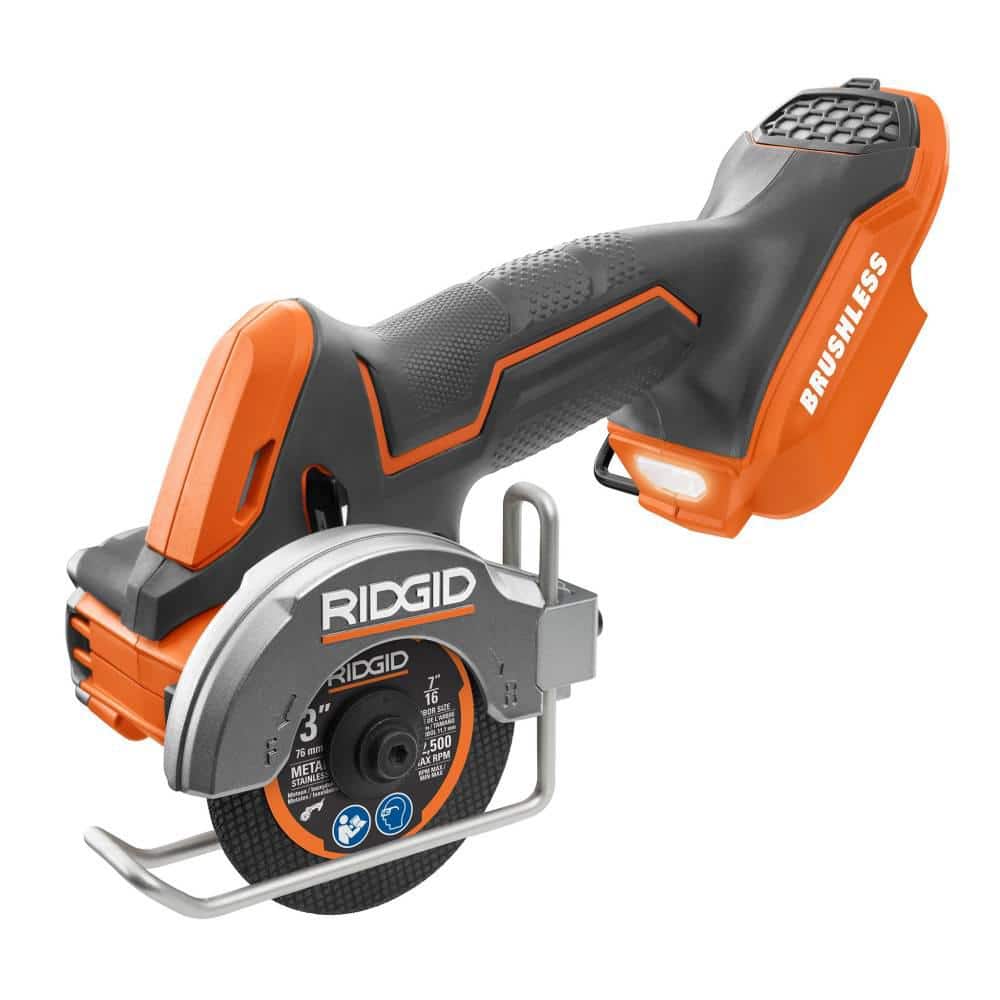 18V SubCompact Brushless Cordless 3 in. Multi-Material Saw Kit with (3) Cutting Wheels, 2.0 Ah Battery, and 18V Charger