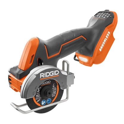 18V SubCompact Brushless Cordless 3 in. Multi-Material Saw Kit with (3) Cutting Wheels, 2.0 Ah Battery, and 18V Charger