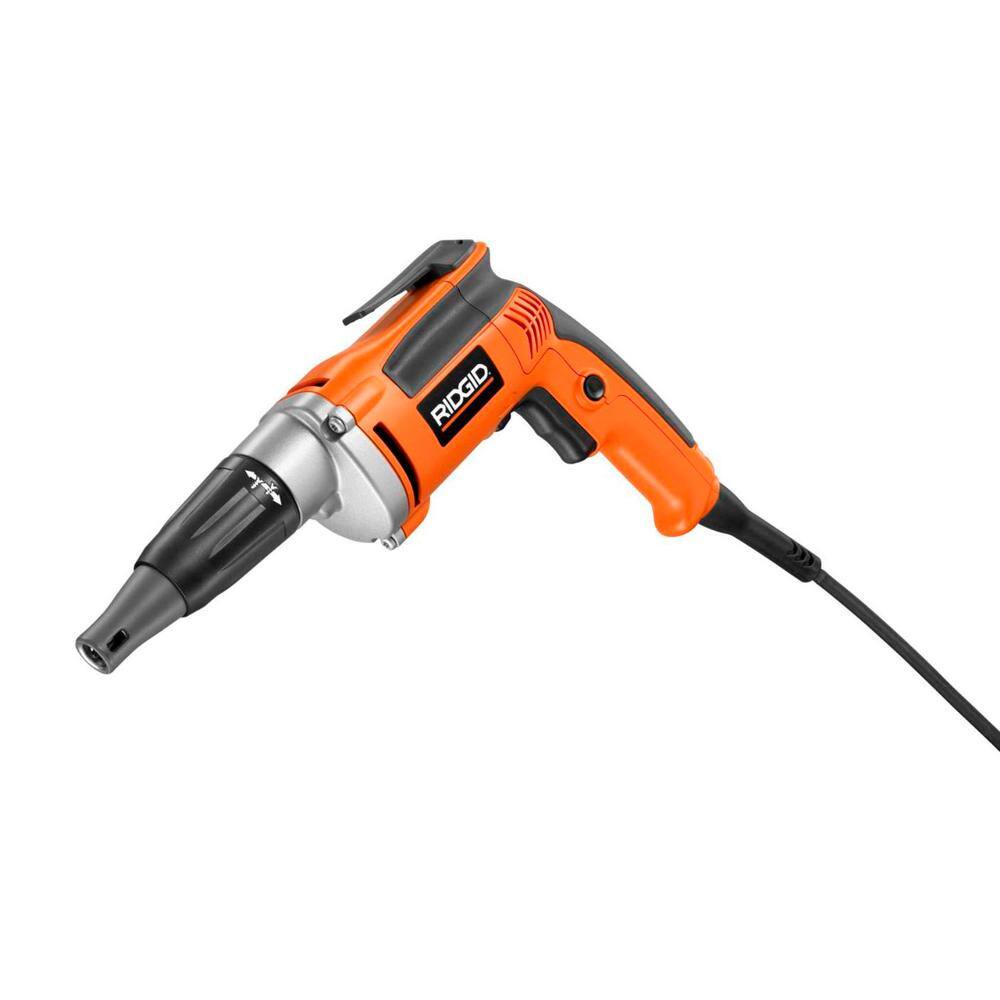 6.5 Amp Corded 1/4 in. Heavy-Duty VSR Drywall Screwdriver – RIDGID