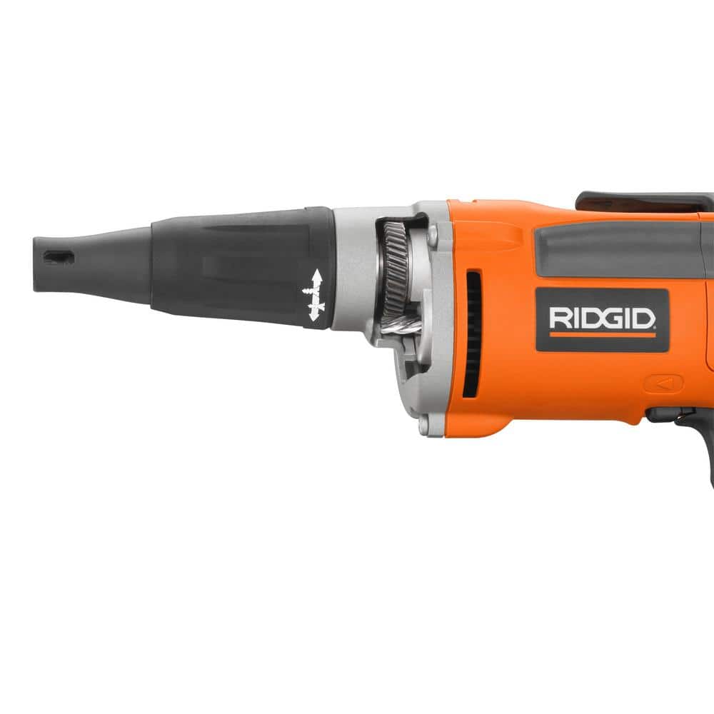 6.5 Amp Corded 1/4 in. Heavy-Duty VSR Drywall Screwdriver – RIDGID