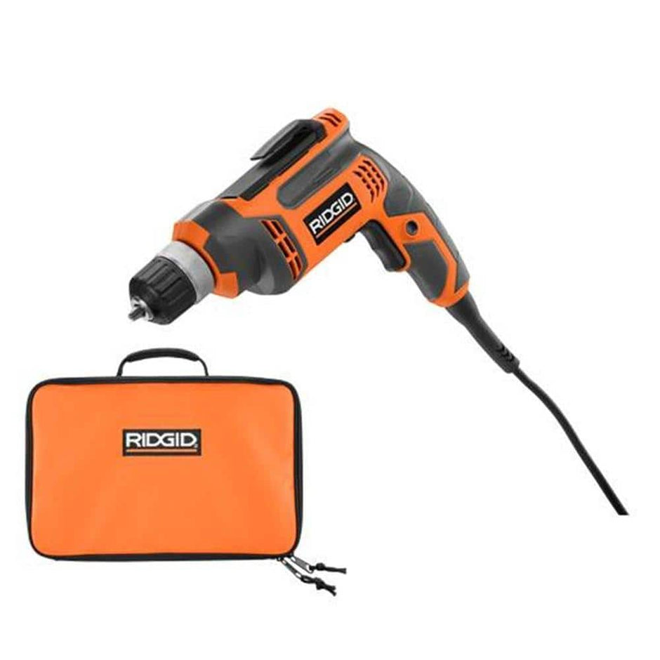Taladro/destornillador con cable de 8 amperios y 3/8 pulg.