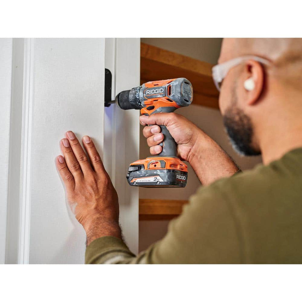 18V Cordless 1/2 in. Drill/Driver Kit with 2.0 Ah Battery and Charger ...