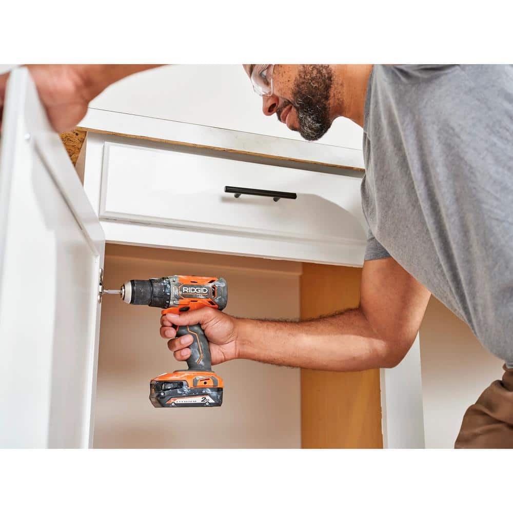 18V Cordless 1/2 in. Drill/Driver Kit with 2.0 Ah Battery and Charger ...