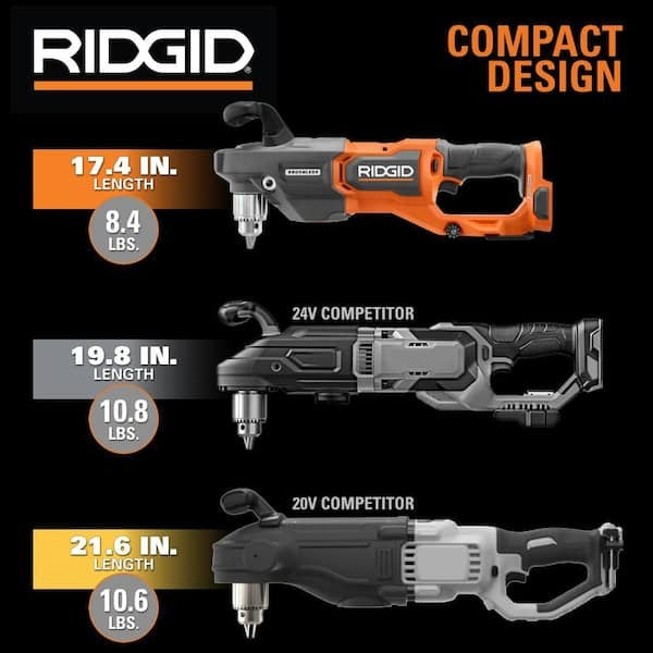 Taladro inalámbrico sin escobillas de 18 V para vigas y montantes de 1/2 pulg. (solo herramienta)
