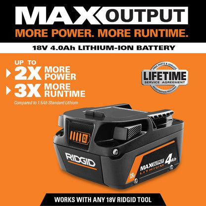 18V 4.0 Ah MAX Output Lithium-Ion Battery