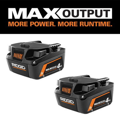 18V Lithium-Ion MAX Output 4.0 Ah Battery (2-Pack)