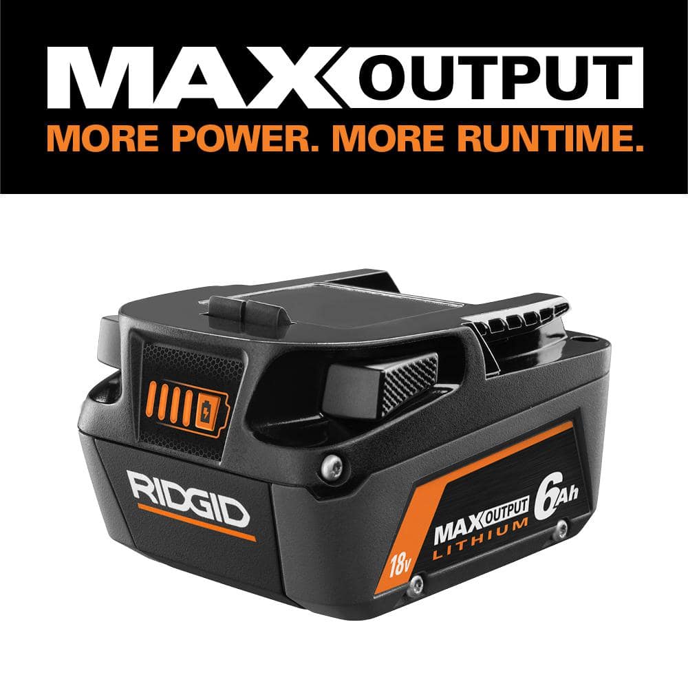18V 6.0 Ah MAX Output Lithium-Ion Battery – RIDGID