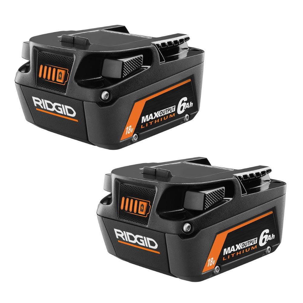18V 6.0 Ah MAX Output Lithium-Ion Batteries (2-Pack)