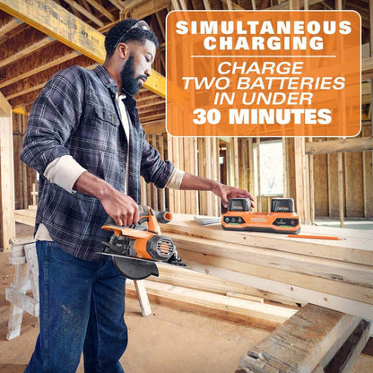 Cargador simultáneo de doble puerto de 18 V