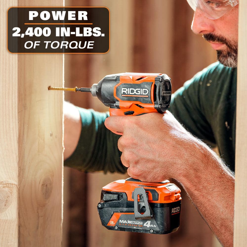 18V Brushless 2-Tool Combo Kit with 6.0 Ah and 4.0 Ah MAX Output