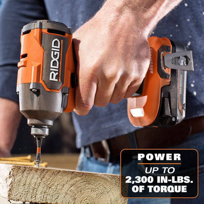 18V Brushless Cordless 2-Tool Combo Kit with Drill/Driver, Impact Driver, (2) Batteries, 18V Charger, and Tool Bag